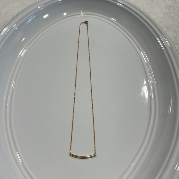 Gold tube necklace - Picture 2 of 3